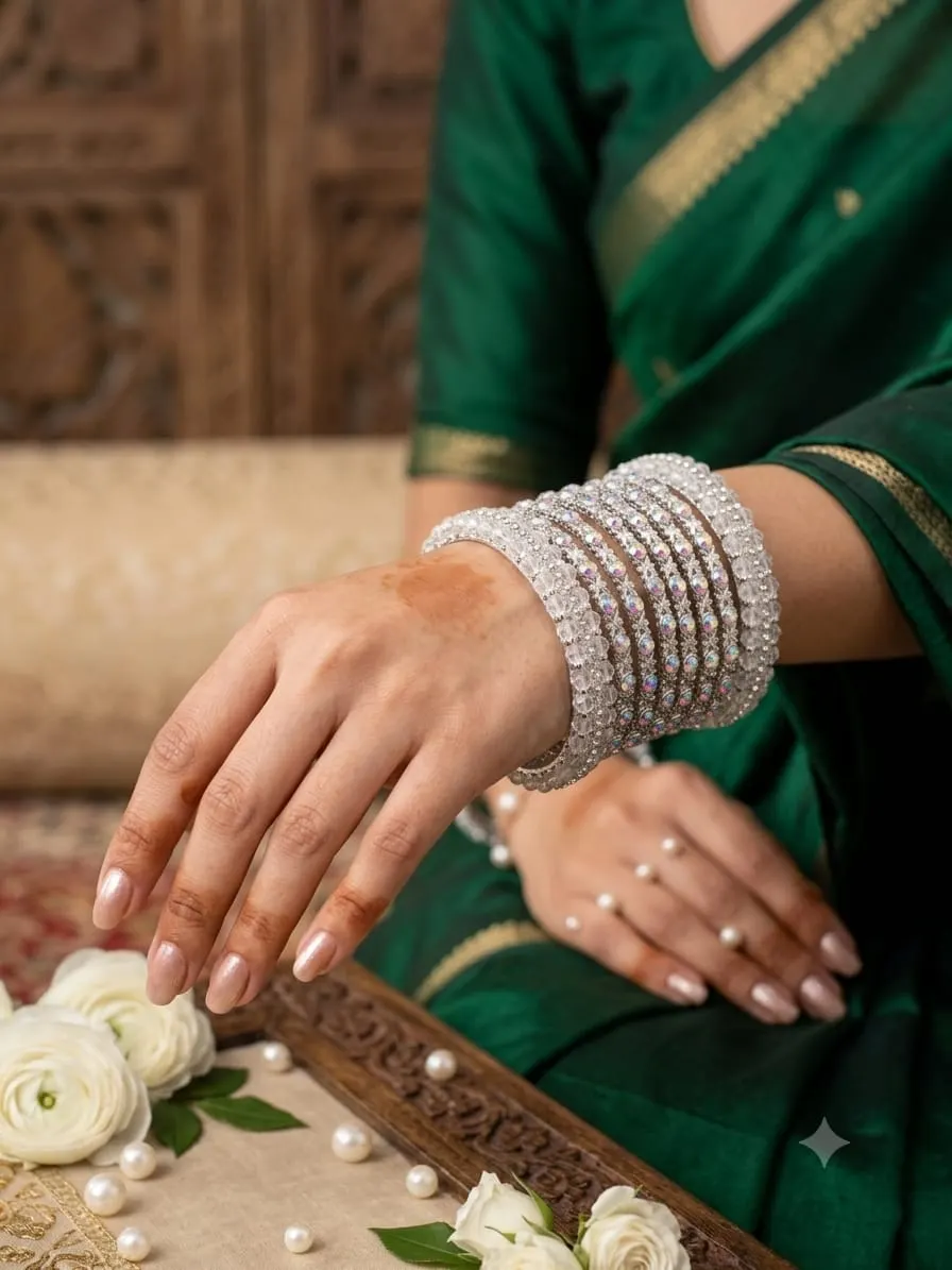 Indian Party Wear Full Set Bangles — view 3