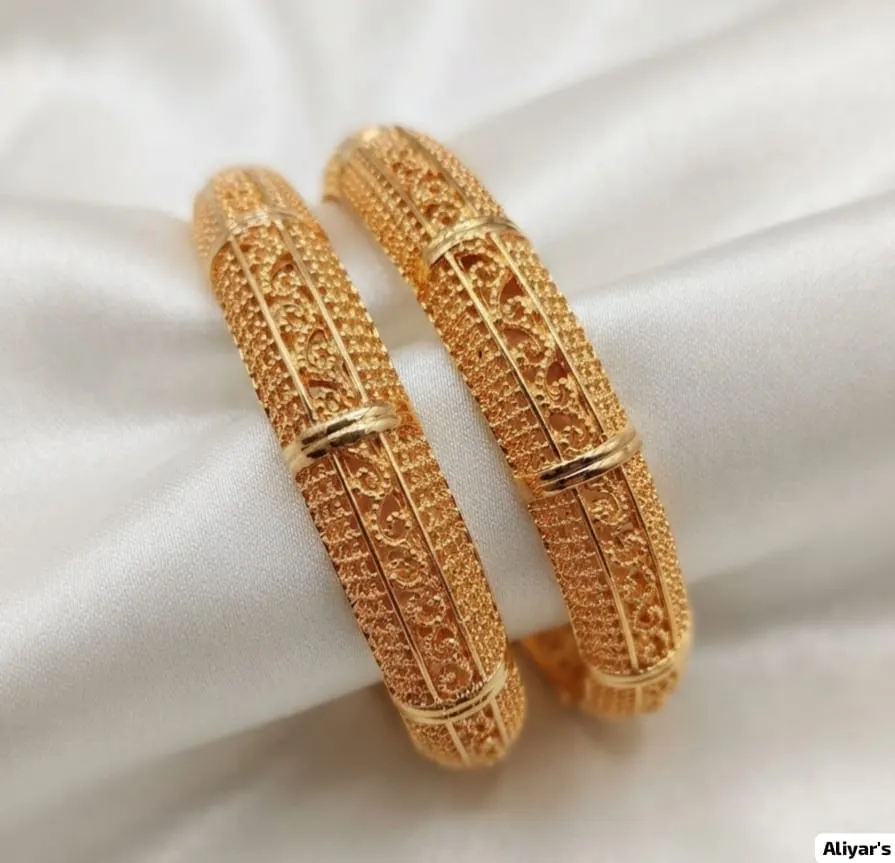 Printed 2 Pieces Gold Plated Kary — view 4