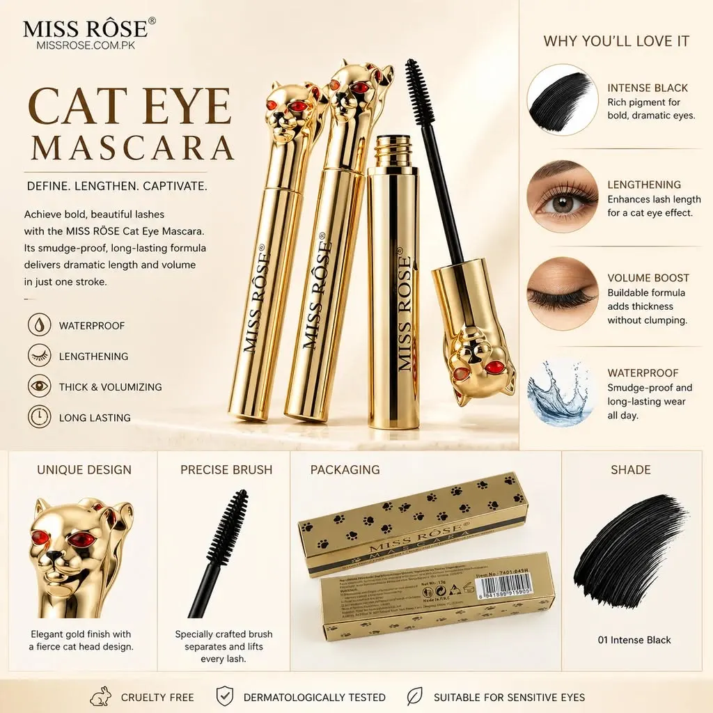Miss Rose Tiger Cat Eye Mascara