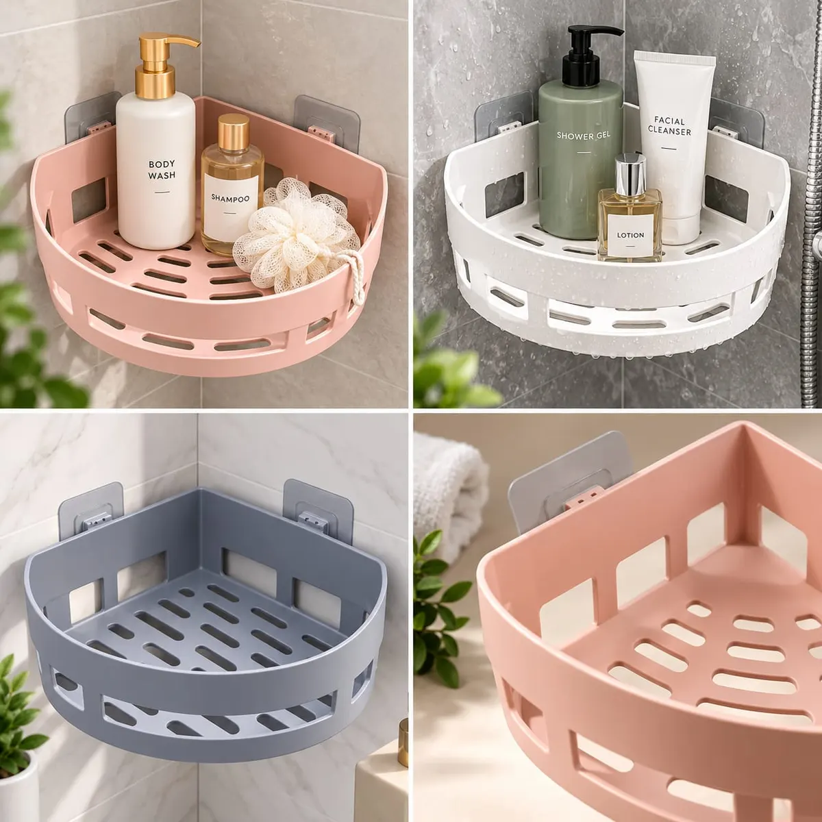 Wall Mount Triangle Corner Shelf Basket — view 4