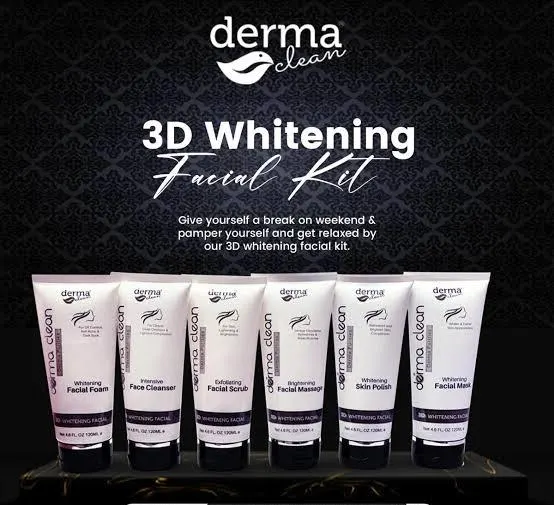 Derma Clean Brightening & 3D Whitening Facial Kit (6pcs)