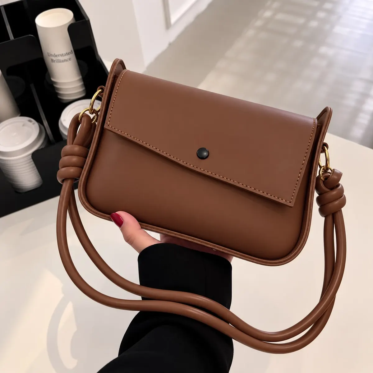 High Quality Knot Strap Cross Body Bag — view 5