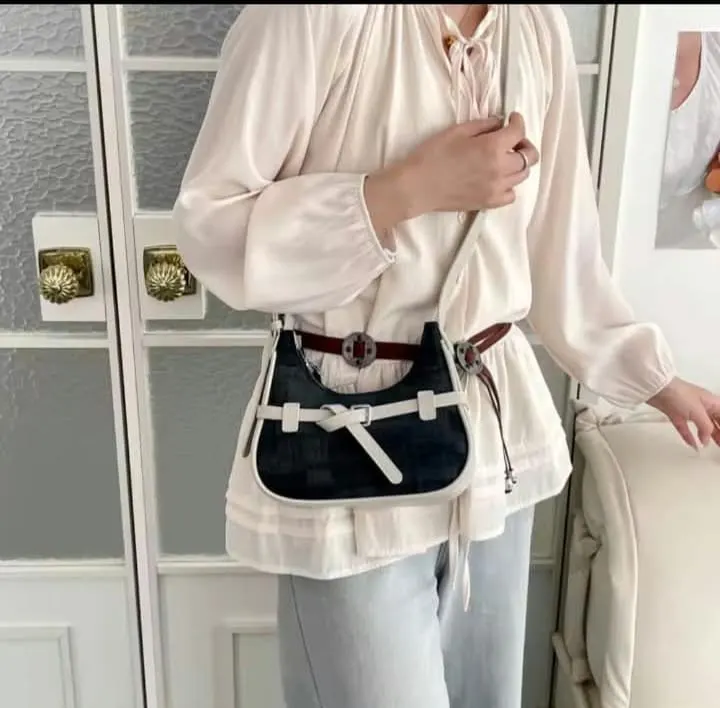 Imported Bag with Dust Bag & Cherry Keychain — view 3