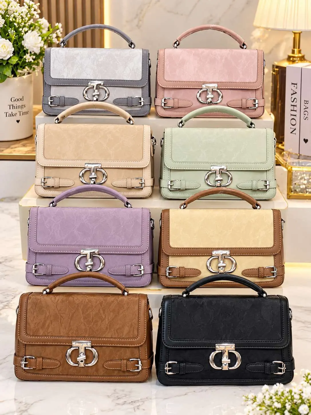 Branded High Quality Imported Flap Bag with Dust Bag