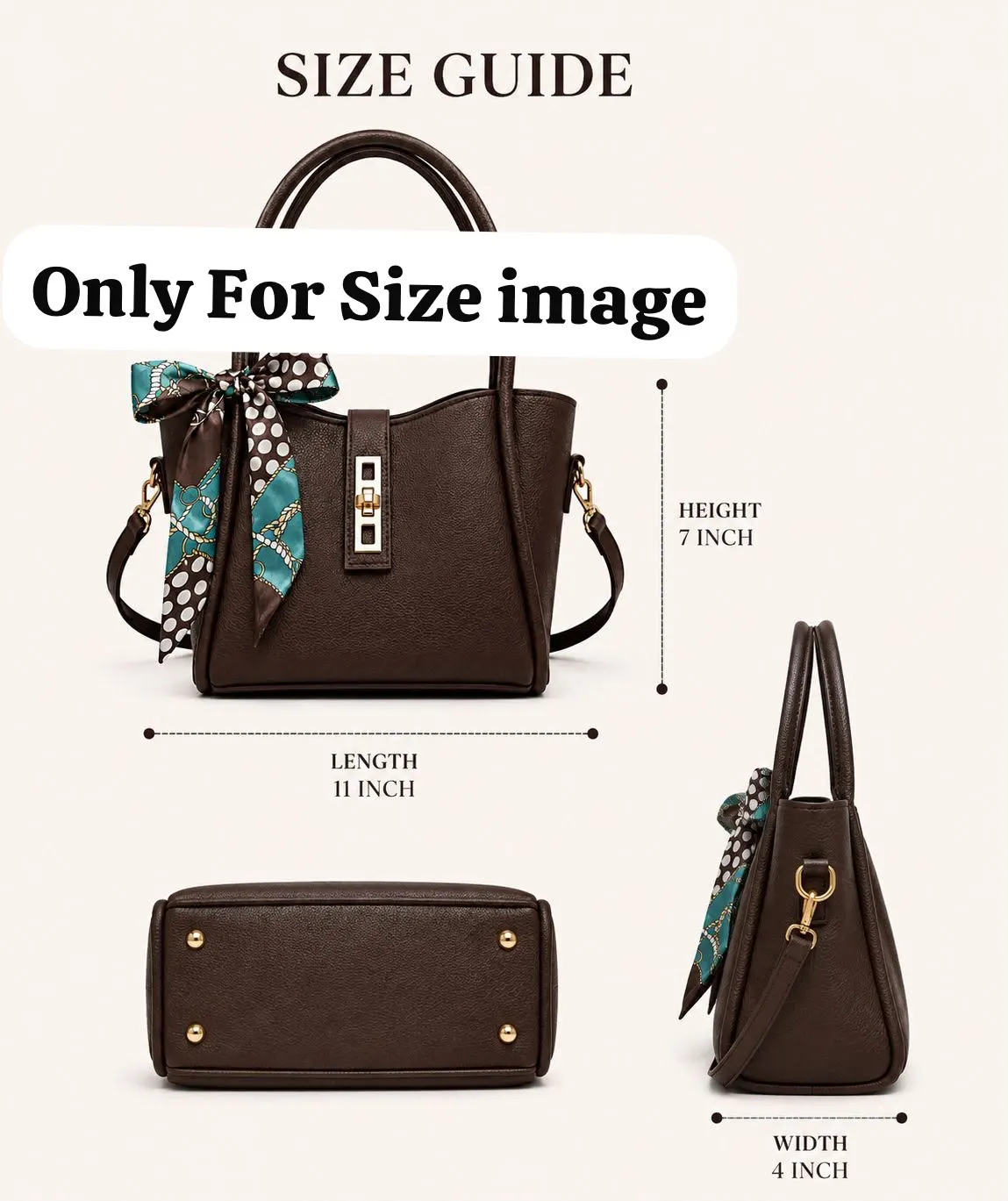High Quality Synthetic Leather Mini Tote Bag — view 12