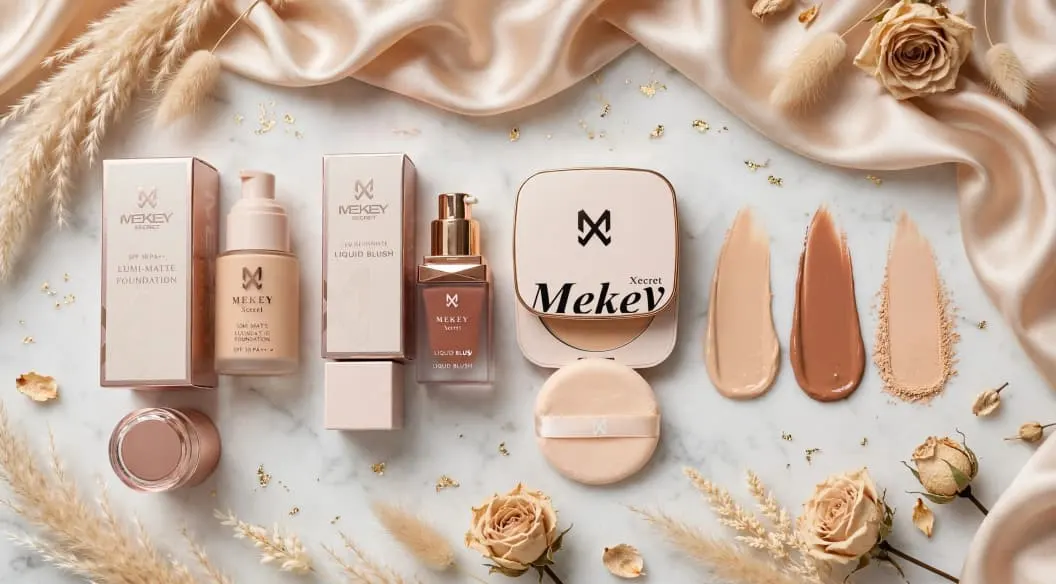 Mekey Xecret 3-in-1 Deal (Powder, Foundation & Liquid Blush)