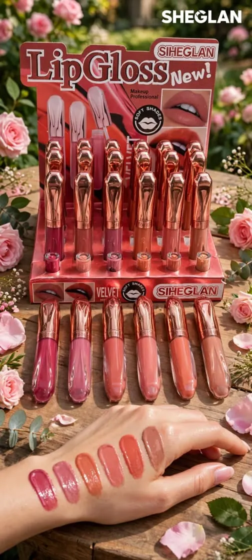 Sheglan Creamy Velvet Lip Gloss (Pack of 6)