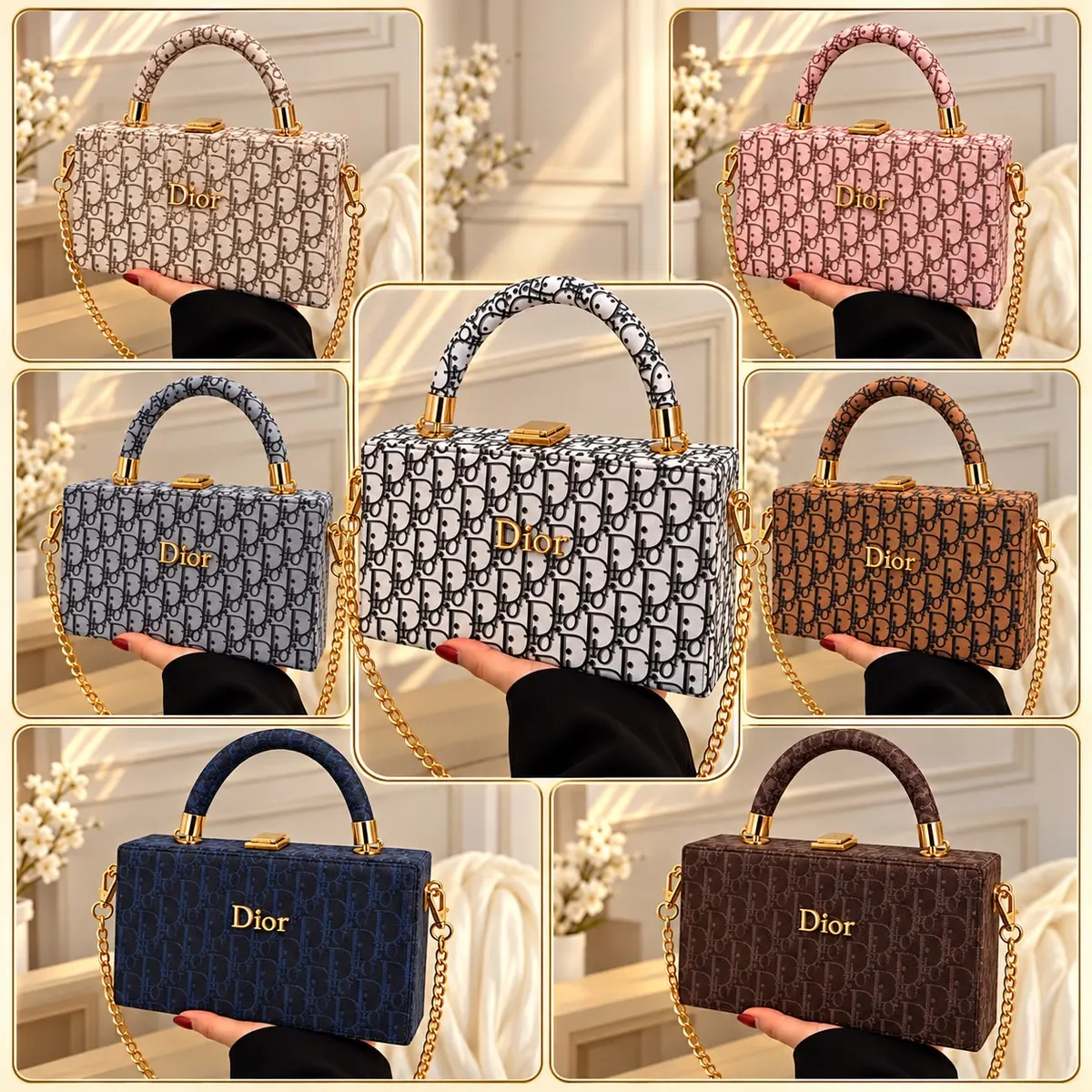 Dior Unique Frame Cross Body Bag for Girls
