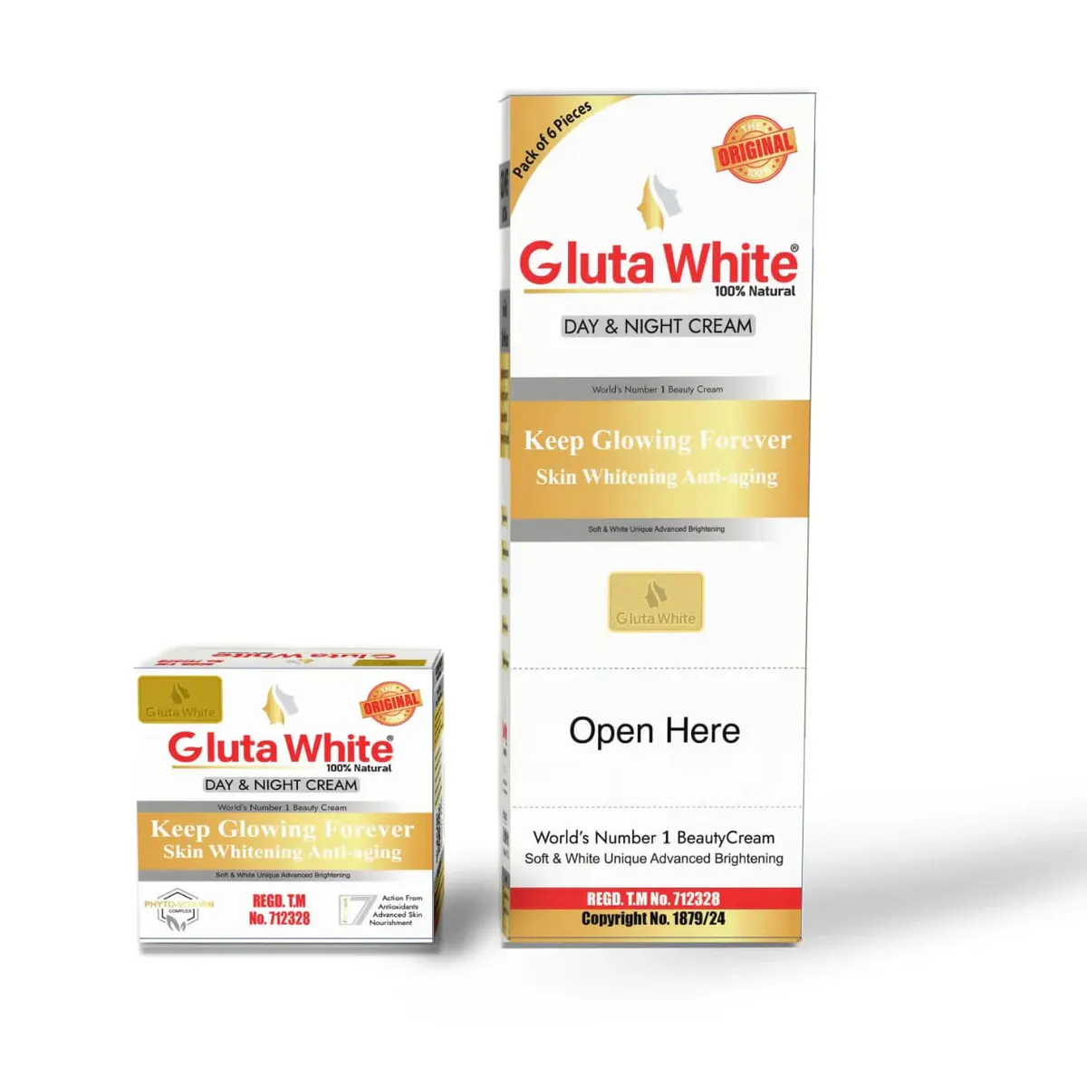 Gluta White Day & Night Cream 6-Pack | Dark Spot & Pigmentation Care